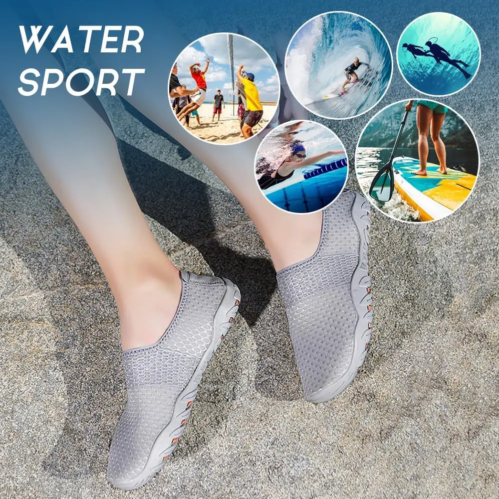 Rojeam Barefoot Water Shoes for Men Women Quick Drying Sports Aqua Socks for Beach Surf Diving Swim