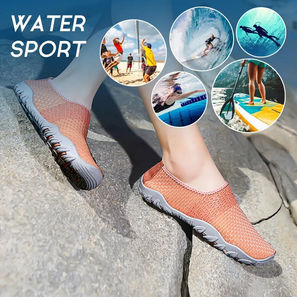 Rojeam Barefoot Water Shoes for Men Women Quick Drying Sports Aqua Socks for Beach Surf Diving Swim