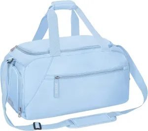 ROTOT Gym Duffel Bag, Gym Bag with Waterproof Shoe Pouch, Weekend Travel Bag with a Water-resistant Insulated Pocket