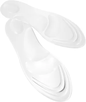 SAFIGLE 1Pair Clear Gel Insoles for High Heels Slip Wear Resistant Shoe Inserts Flexible Comfortable Cushioning Fit for Womens Shoes for Everyday Use