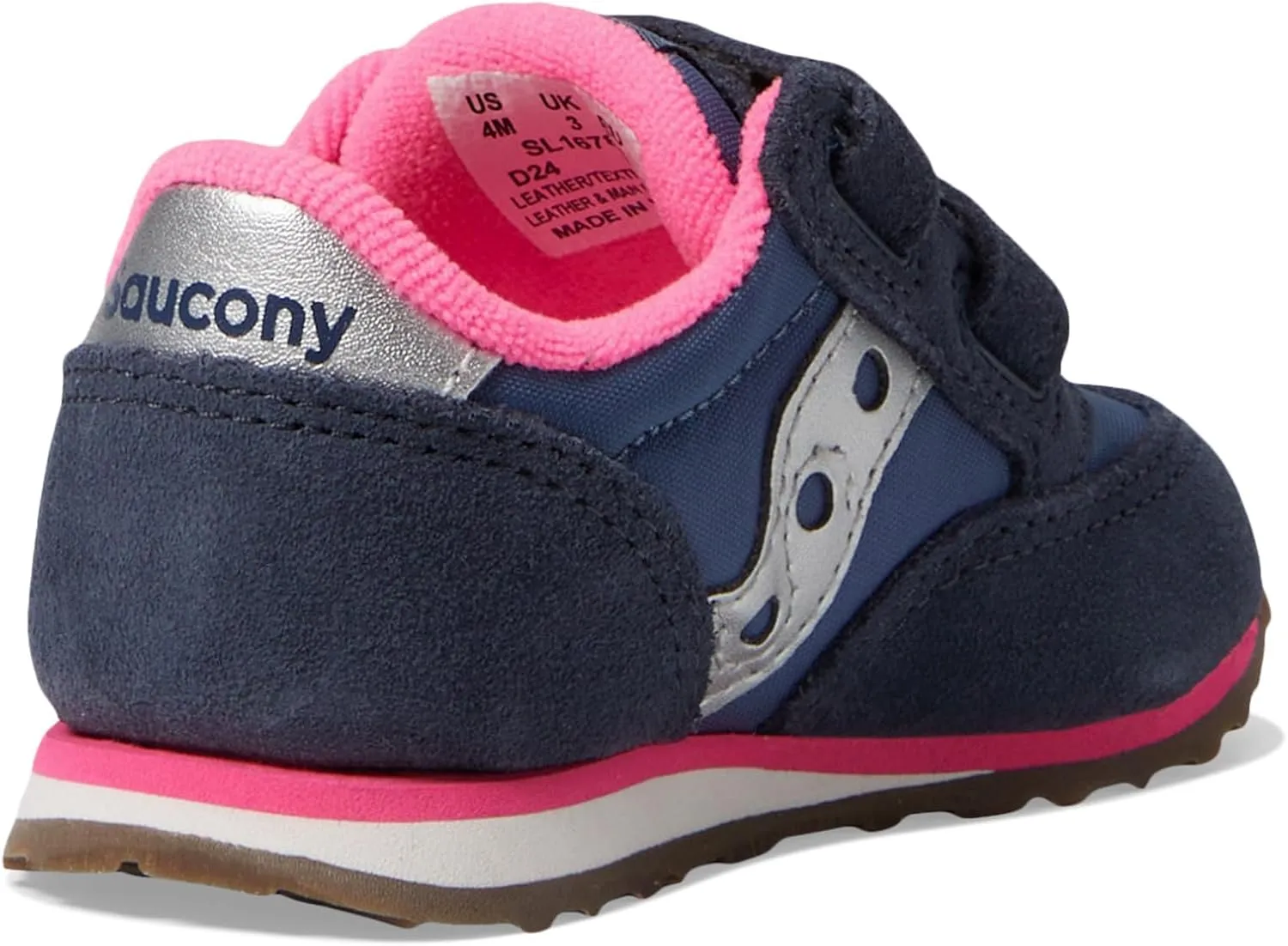 Saucony Unisex-Child Baby Jazz Hook and Loop Sneaker