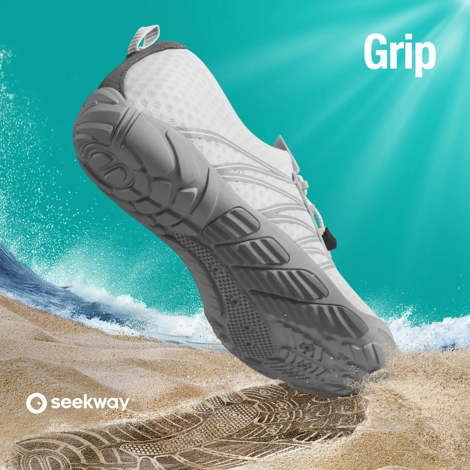 SEEKWAY Water Shoes Men Women Adult Quick-Dry Aqua Sock Barefoot for Beach Swim River Pool Lake Hiking Kayaking Surfing