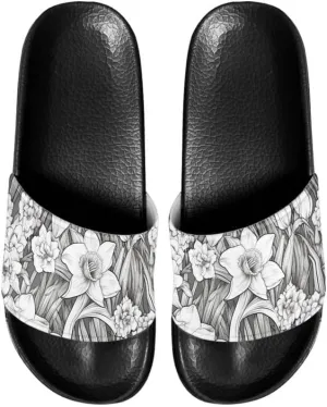 Semioury Van Gogh Summer Slippers Skull Butterfly Moroccan Tiles Travel Soft Comfy Thick Shoes Beach Sandal Bathroom Slipper