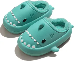 Shark Slippers For Women Men Cozy Funny Fuzzy Slippers For Women Bedroom Slippers House Shoes Slippers Cute Animal Non Slip Warm Slippers For Fall and Winter Indoor Outdoor