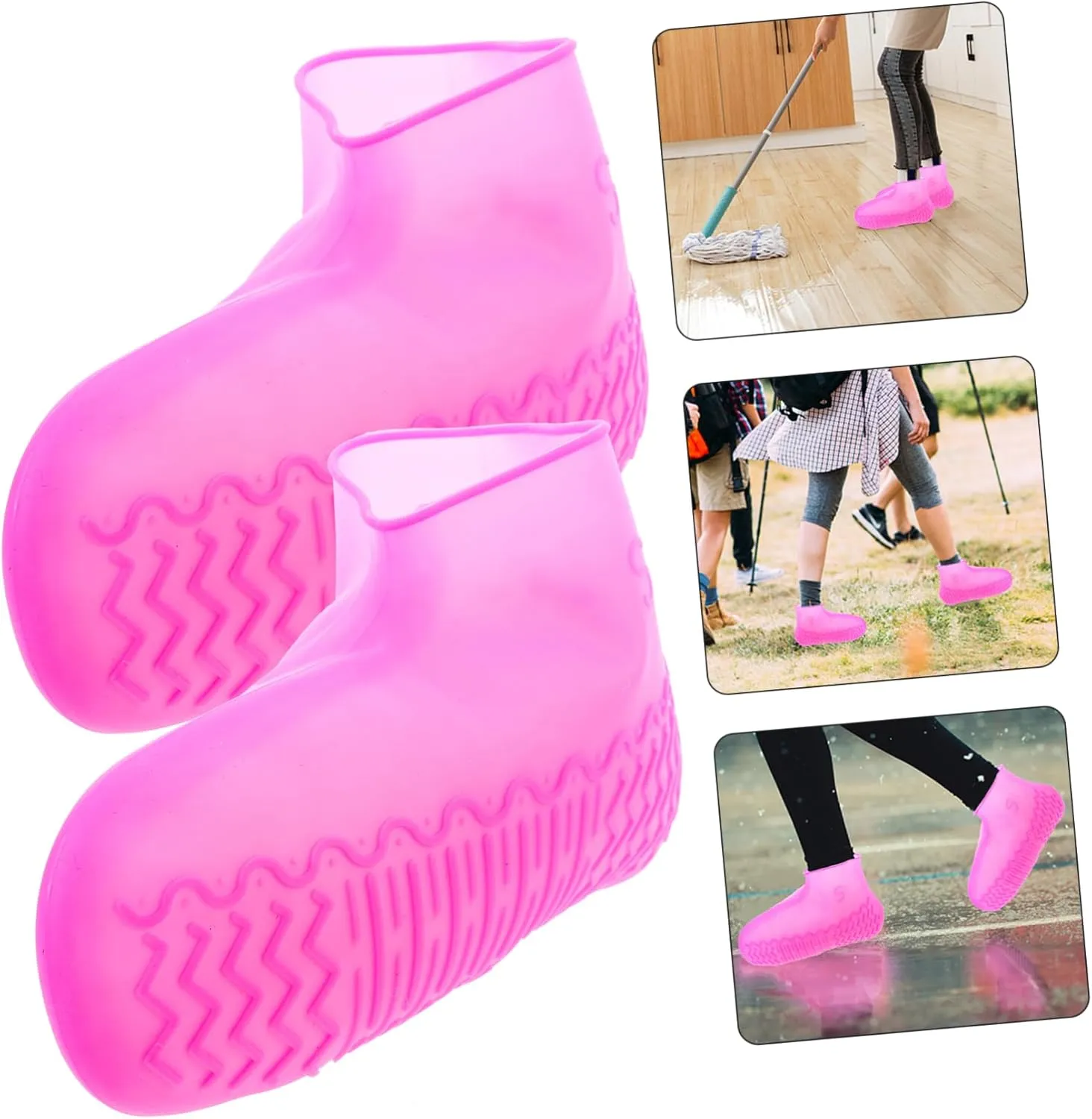 Shoe Covers Rain and Snowproof Anti-slip Overshoes for Outdoor Adventures Cycling Size s
