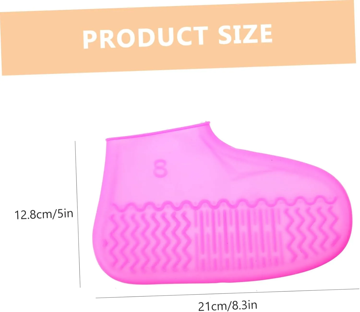 Shoe Covers Rain and Snowproof Anti-slip Overshoes for Outdoor Adventures Cycling Size s