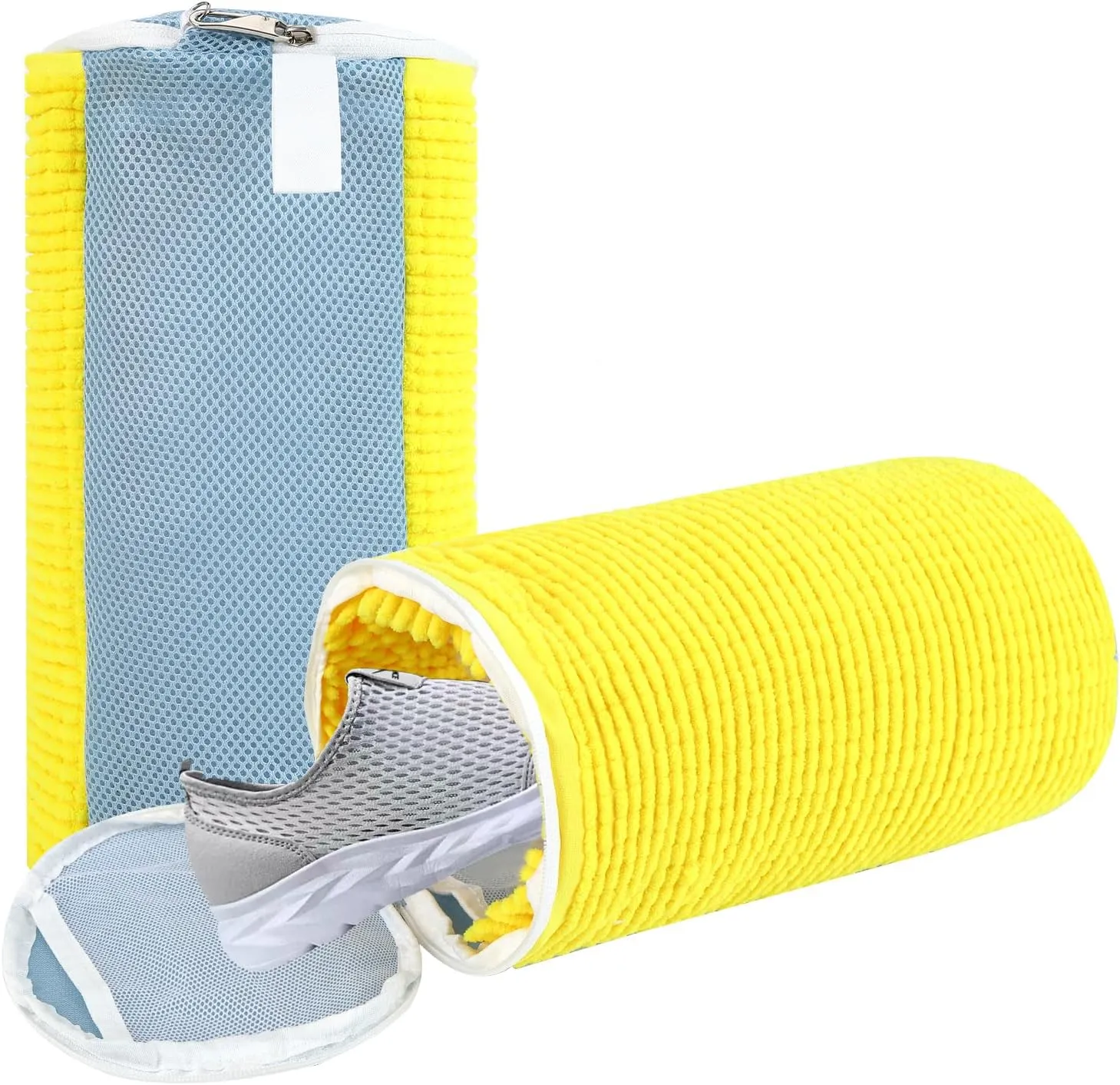Shoe Washing Machine Bag, 2 PCS Shoes Cleaning Bag for Wash Machine,Upgarded Shoe Washing Pocket with Shoelace and Shoepad Pocket, Laundry Bags for 360° Cleaning