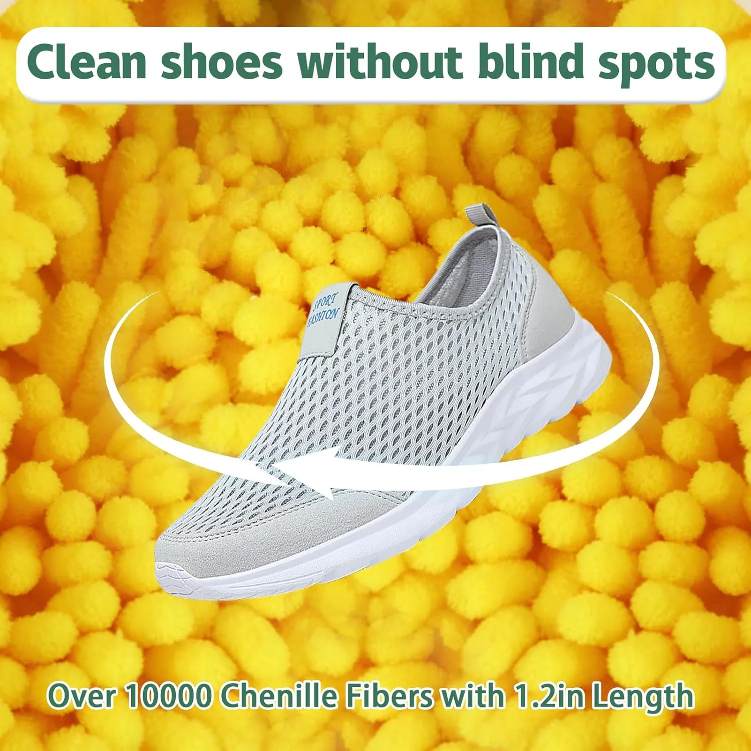 Shoe Washing Machine Bag, 2 PCS Shoes Cleaning Bag for Wash Machine,Upgarded Shoe Washing Pocket with Shoelace and Shoepad Pocket, Laundry Bags for 360° Cleaning
