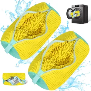 Shoe Washing Machine Bag, Sneaker Laundry Bag for Shoes, Reusable and Durable Shoe Laundry Bag for Washer and Dryer, for All Shoe Types and Sizes, 2PCS