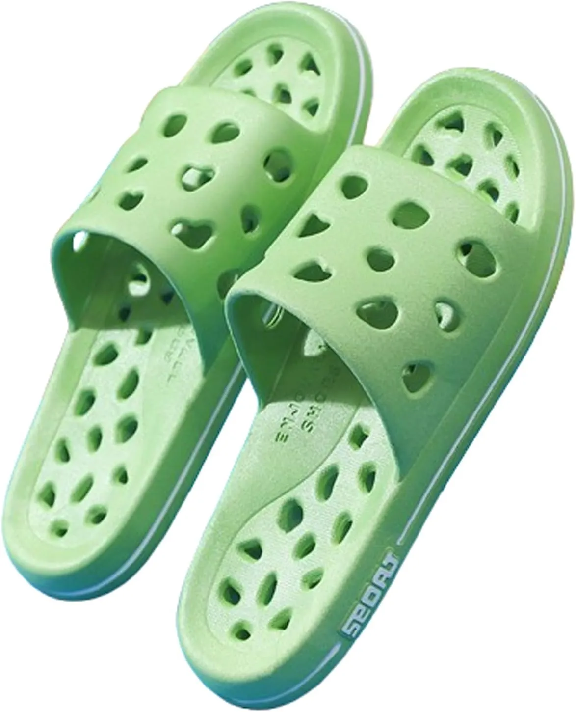 Shower Shoes Men Women Leaking Hole Slippers Lightweight Quick-Drying Indoor Slippers Anti-Skid Plus Size