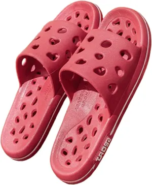 Shower Shoes Men Women Leaking Hole Slippers Lightweight Quick-Drying Indoor Slippers Anti-Skid Plus Size