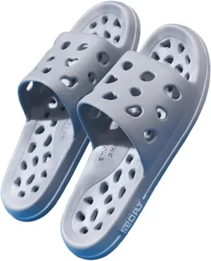 Shower Shoes Men Women Leaking Hole Slippers Lightweight Quick-Drying Indoor Slippers Anti-Skid Plus Size