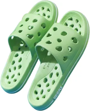 Shower Shoes Men Women Leaking Hole Slippers Lightweight Quick-Drying Indoor Slippers Anti-Skid Plus Size