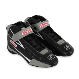 Simpson Racing Supercoil Shoe Black/Grey - 10.5Size 10.5 Black/Grey