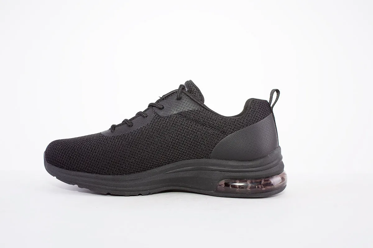 SKECHERS - 117127 BOBS PULSE AIR-SASSY SAUCE LACED TRAINER - BLACK
