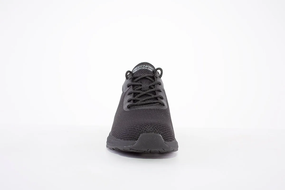 SKECHERS - 117127 BOBS PULSE AIR-SASSY SAUCE LACED TRAINER - BLACK