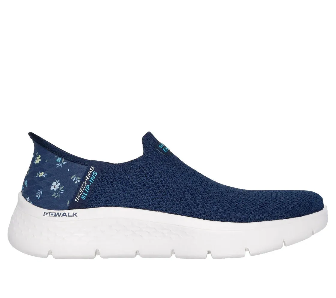 Skechers 124822 Go Walk Slip-On Floral Detail