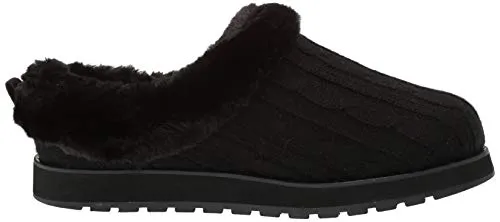 Skechers Bobs Keepsakes-Ice Angel Women's Slipper, 8.5 C/D US, Black-Black