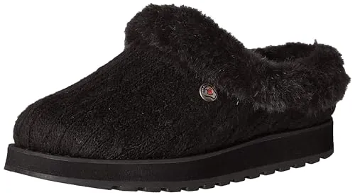 Skechers Bobs Keepsakes-Ice Angel Women's Slipper, 8.5 C/D US, Black-Black
