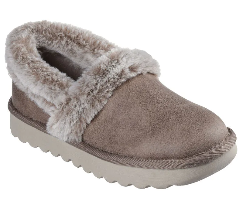 SKECHERS Cosy Up Slippers - Taupe