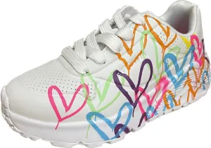 Skechers Girls' Uno Lite spread the Love