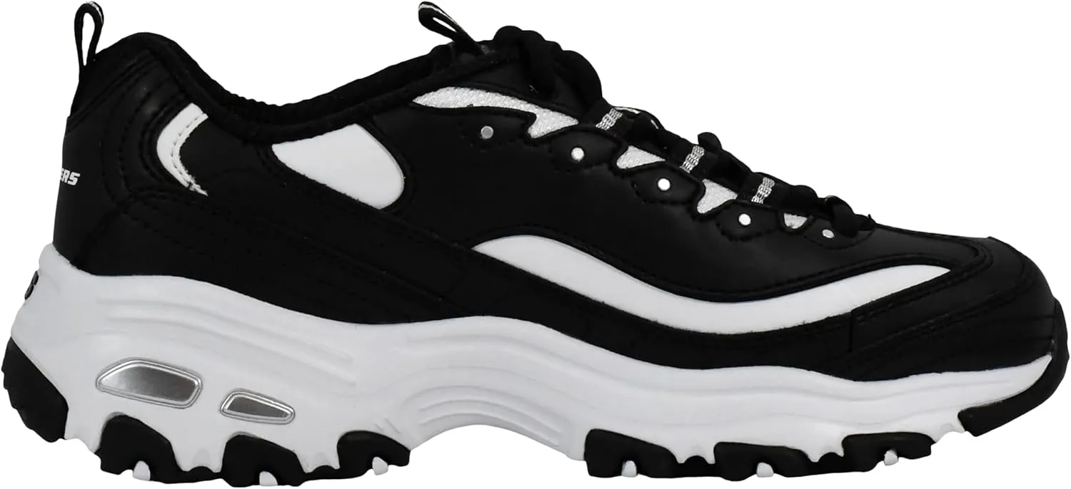 Skechers Women's D'Lites Fresh Start Memory Foam Lace-Up Sneaker
