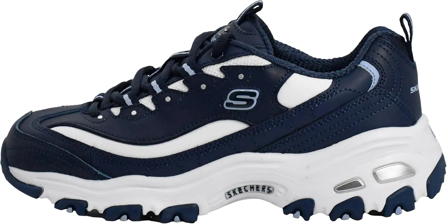 Skechers Women's D'Lites Fresh Start Memory Foam Lace-Up Sneaker