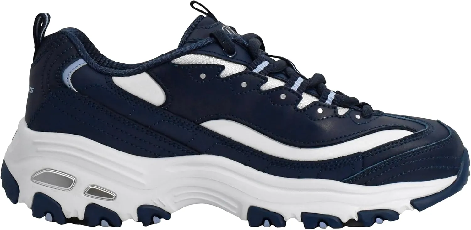 Skechers Women's D'Lites Fresh Start Memory Foam Lace-Up Sneaker