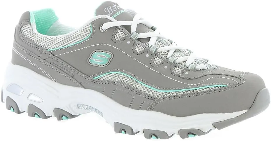 Skechers Women's D'Lites-Life Saver Memory Foam Lace-up Sneaker