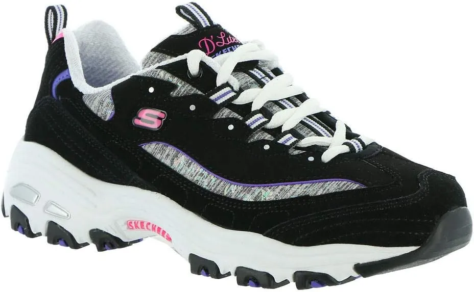 Skechers Women's D'Lites-Sparkling Rain Sneaker