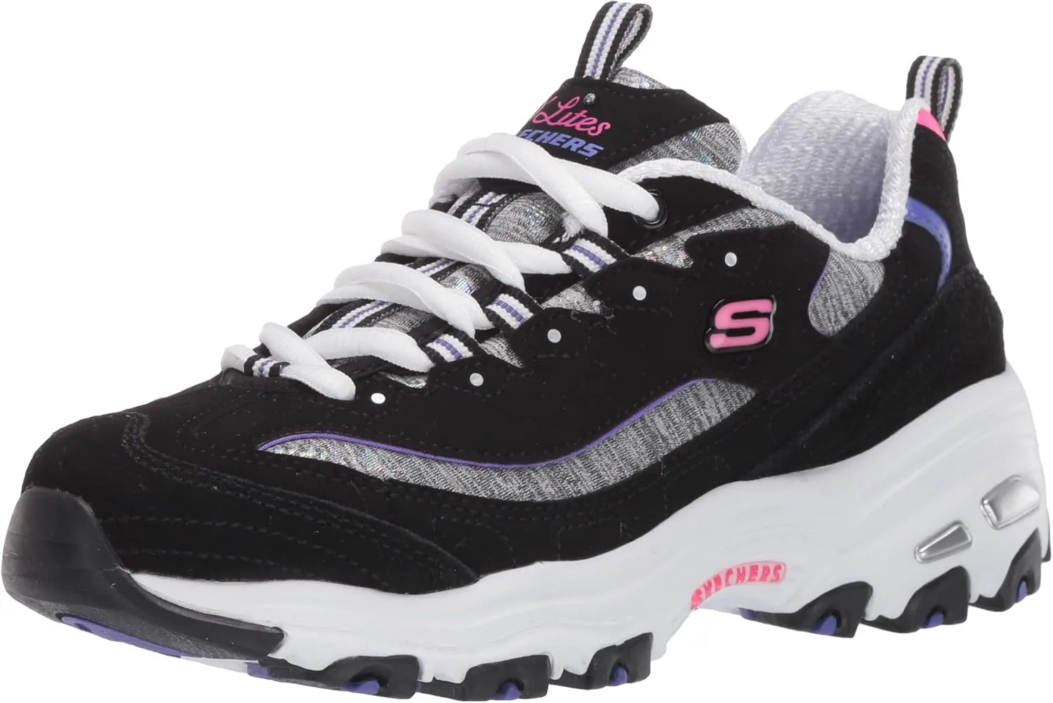 Skechers Women's D'Lites-Sparkling Rain Sneaker