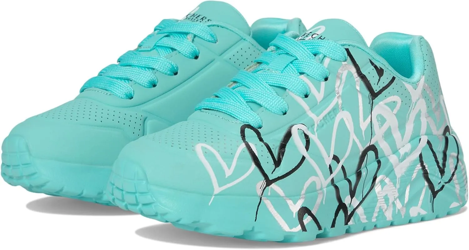 Skechers Women's Uno Lite-Metallic Love 314067l (Little Big Kid) Sneaker