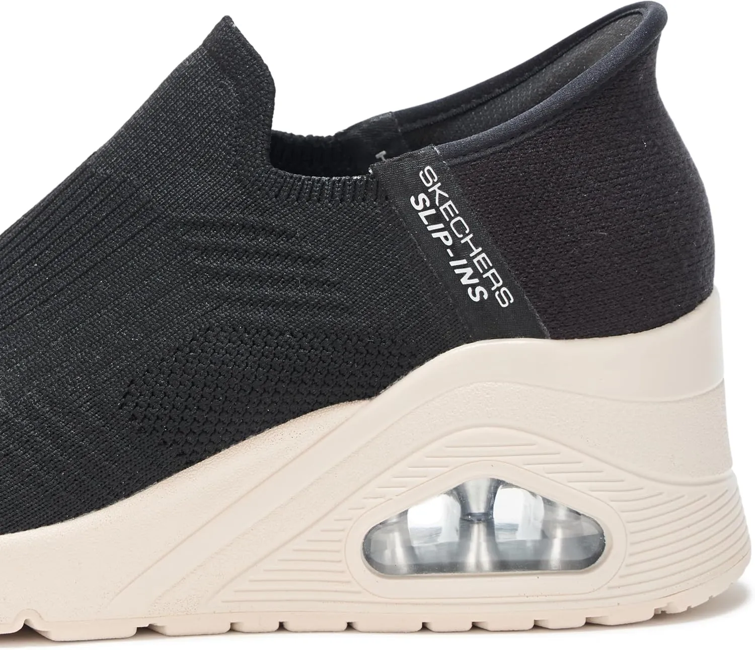Skechers Women's Uno Wedge-Kickin' Knit Hands Free Slip-ins Sneaker