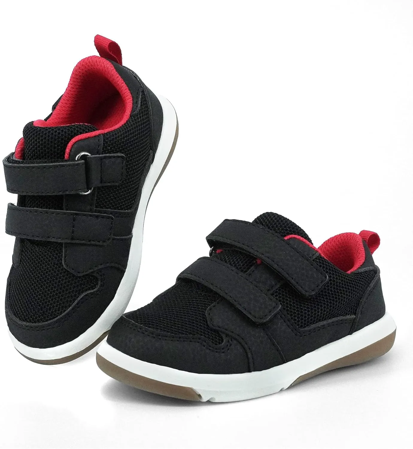 SKYWHEEL Toddler Boys Girls Tennis Shoes Kids Slip On Barefoot Shoes Wide Casual Walking Running Sneakers for Little Kids