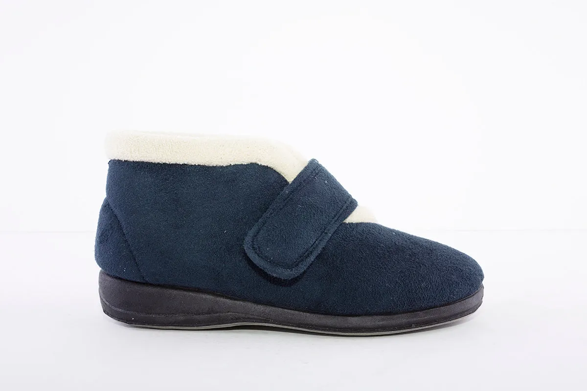 SLEEPERS - LS342C Bootee Slipper Navy