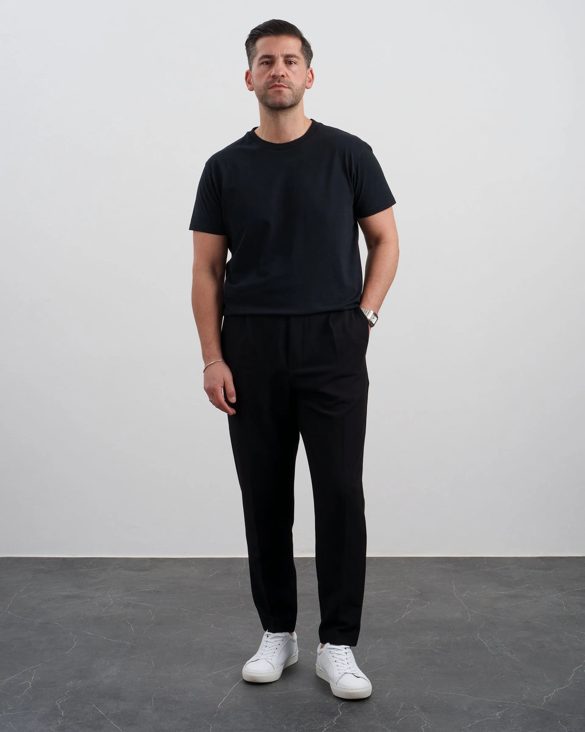 Slim Fit Pants (Black)