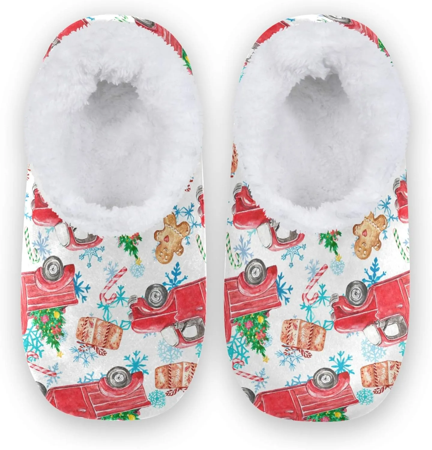 Slipper for Women and Men Fuzzy Memory Foam Soft House Shoes Anti-Skid Sole Coral Fleece House Slipper Beagle Dog On Brown M-XXL