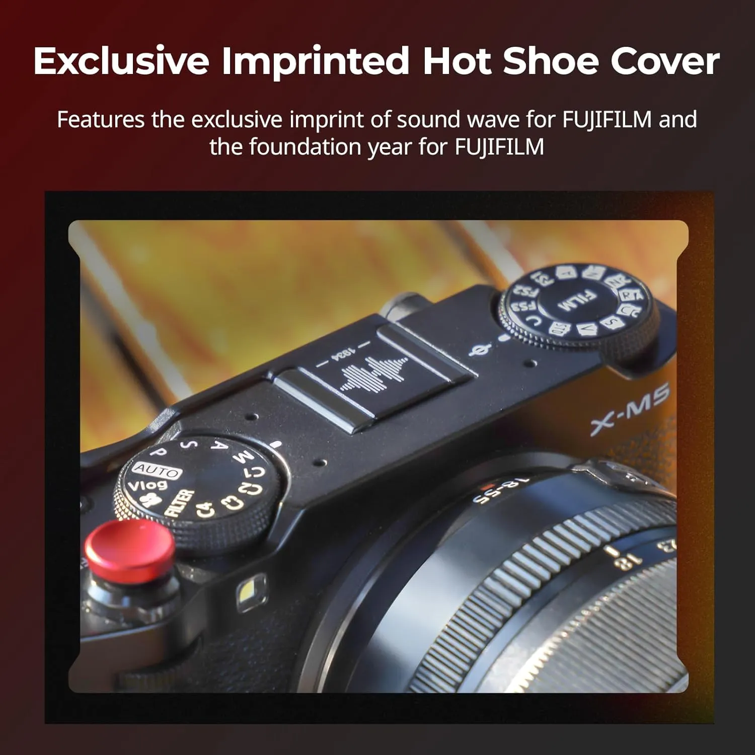 SmallRig Thumb Grip with Hot Shoe Cover for FUJIFILM X-M5 (Black) - 4878