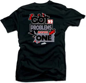 SNELOS Shirt to Match Jordan 4 Bred Match Sneaker Tee