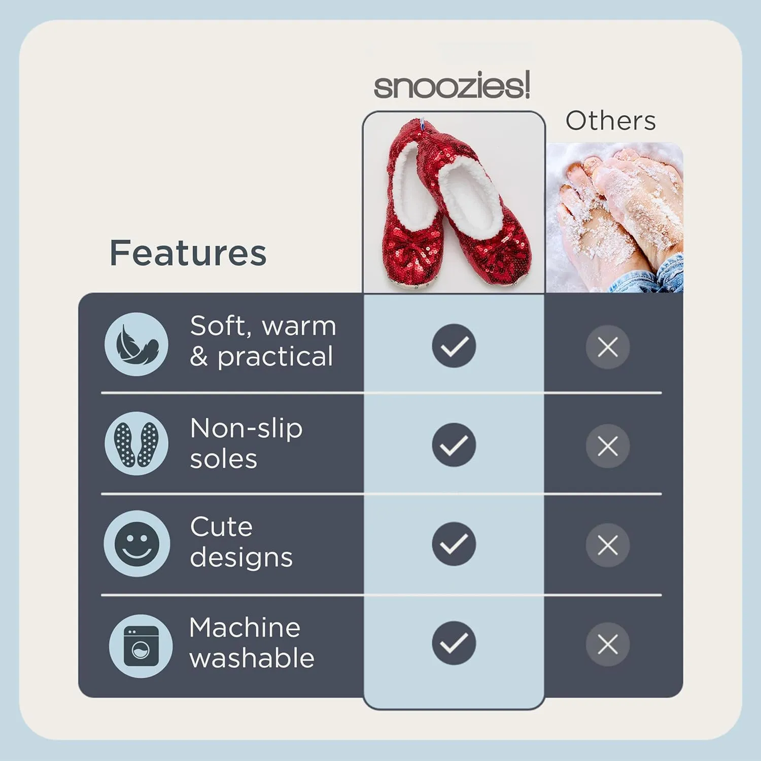 Snoozies Ballerina Bling Metallic Shine Women Slippers | Sequin Socks with Grippers