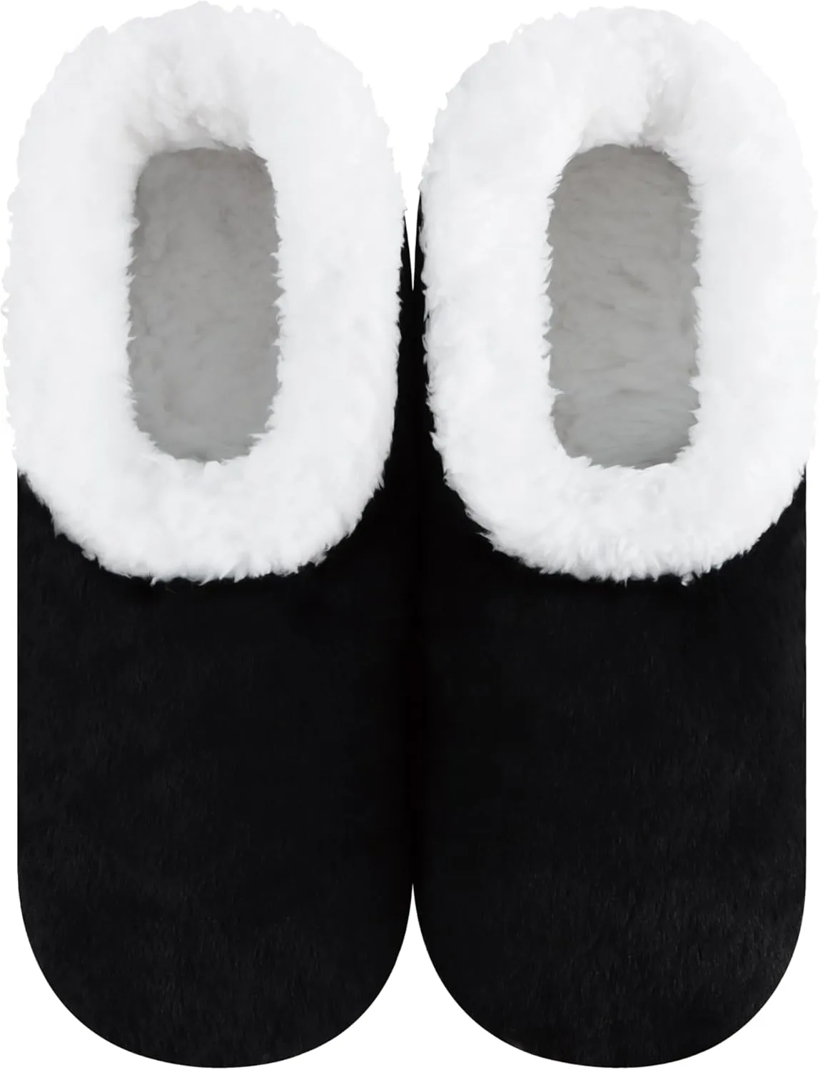Snoozies Butter Soft House Slippers for Women, Cozy Sherpa-Lined Slipper Socks for Women Soft Sole Non-Skid Machine Washable