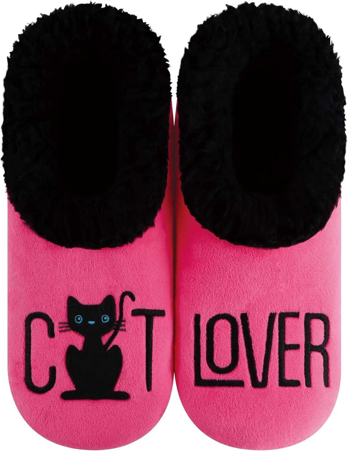 Snoozies Pairable Slipper Socks - Funny House Slippers for Women, Non-Slip Fuzzy Slipper Socks
