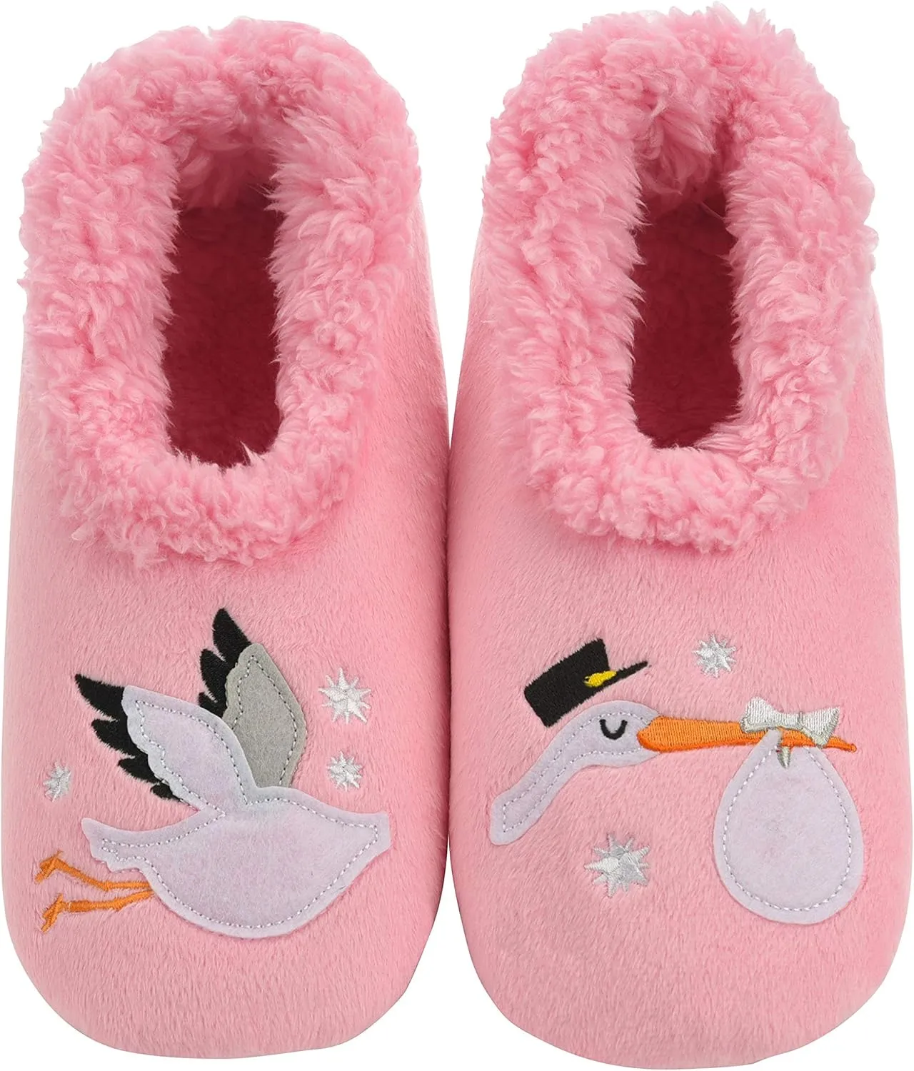 Snoozies Pairable Slipper Socks - Funny House Slippers for Women, Non-Slip Fuzzy Slipper Socks