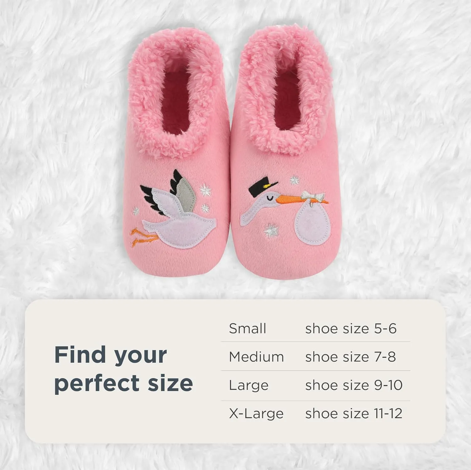 Snoozies Pairable Slipper Socks - Funny House Slippers for Women, Non-Slip Fuzzy Slipper Socks
