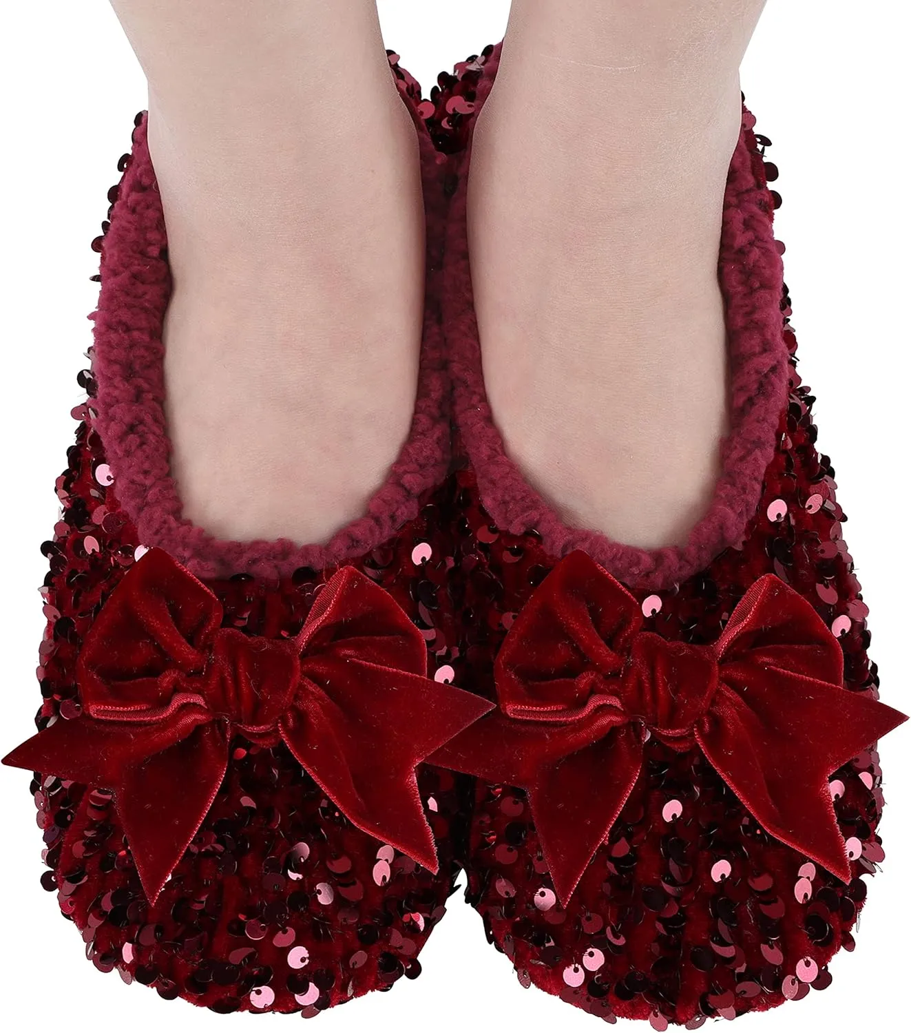Snoozies Womens Glamour Bling Ballerina