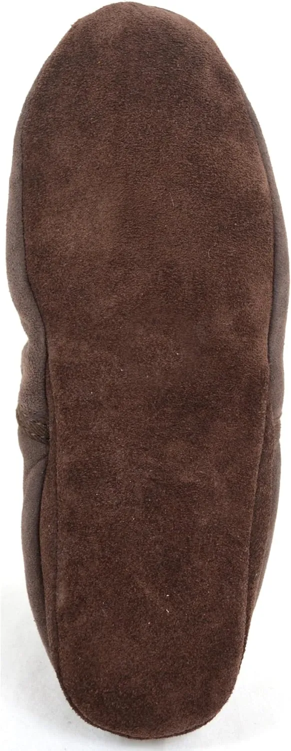 SNUGRUGS Mens Luxury Genuine 100% Full Sheepskin Slipper with Soft Sole
