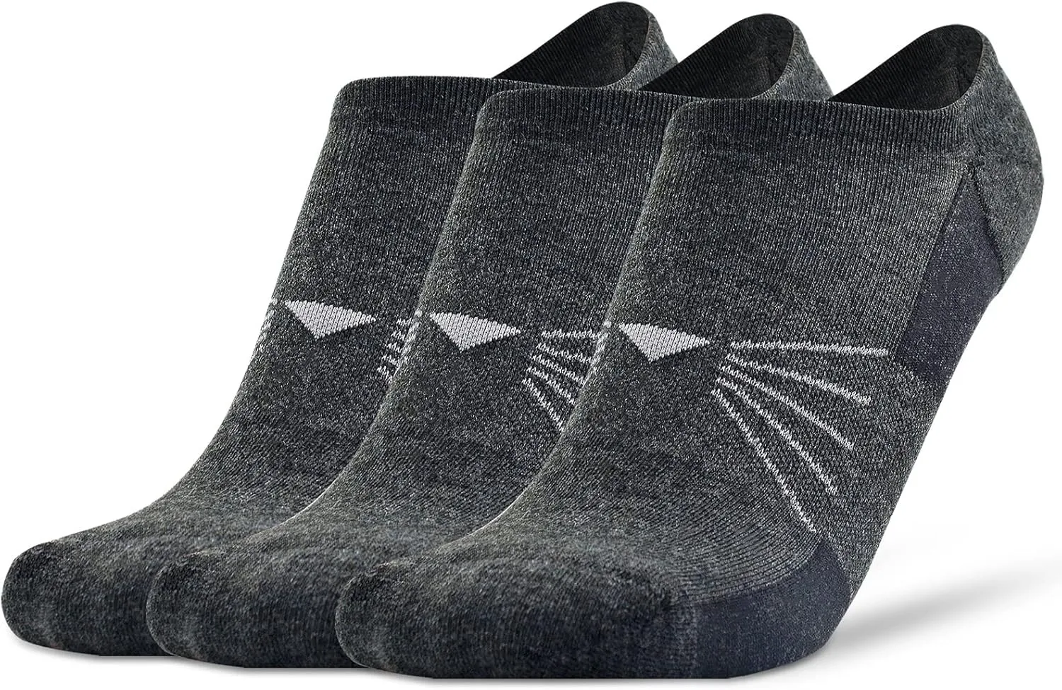 Socks Daze 3/6 Pack Womens No Show Athletic Merino Wool Running Socks Mens Low Cut Casual Invisible Thin Soft Sport Wool Sock