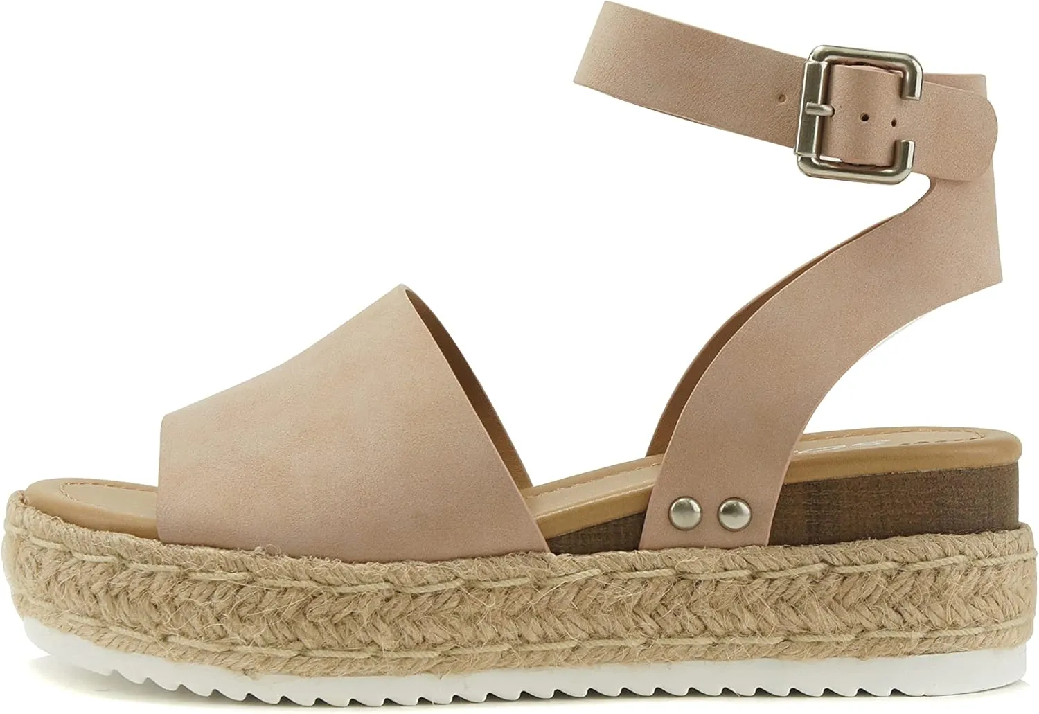 Soda Women's Shoes Clip Open Toe Casual Platform Sandals