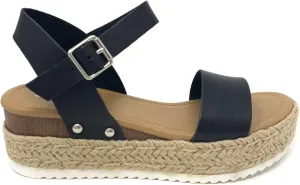 Soda Women's Shoes Clip Open Toe Casual Platform Sandals