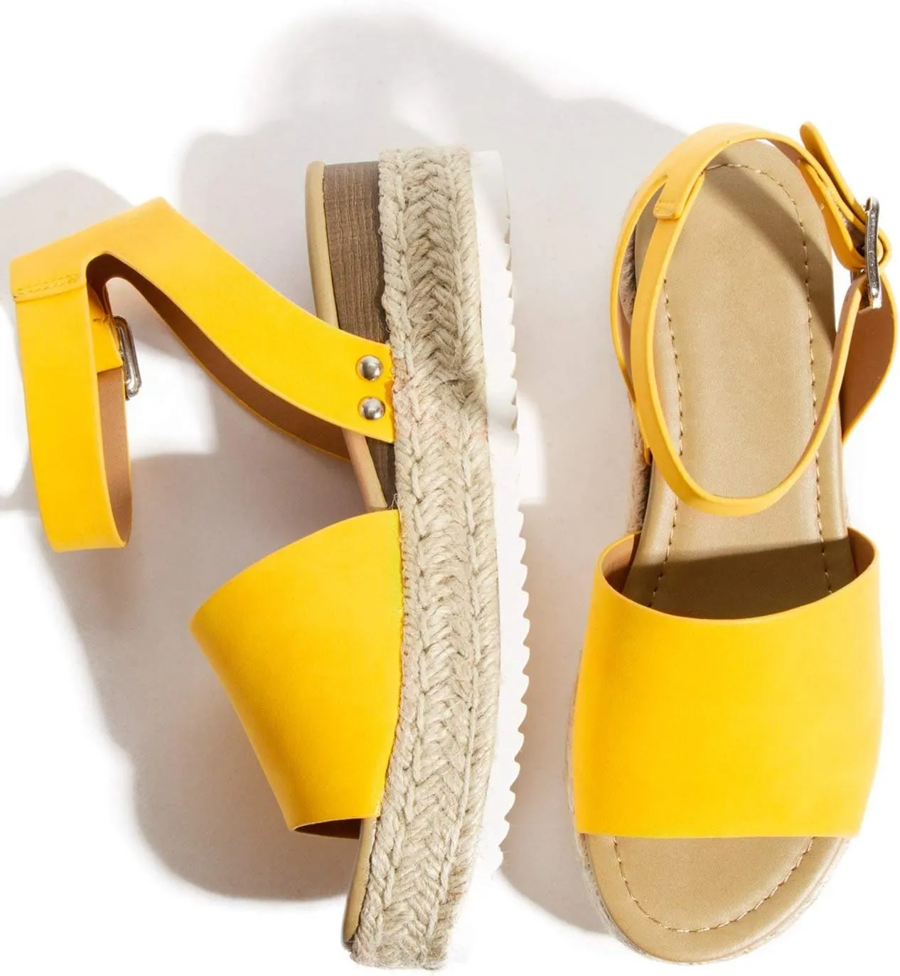 Soda Women's Shoes Clip Open Toe Casual Platform Sandals